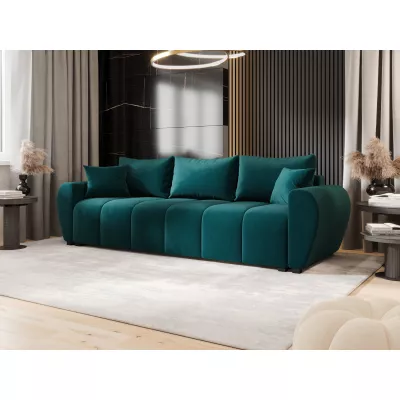 Rozkládací pohovka LUKAVA - petrolejová