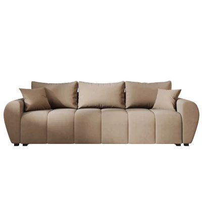 Rozkládací pohovka LUKAVA - hnědá