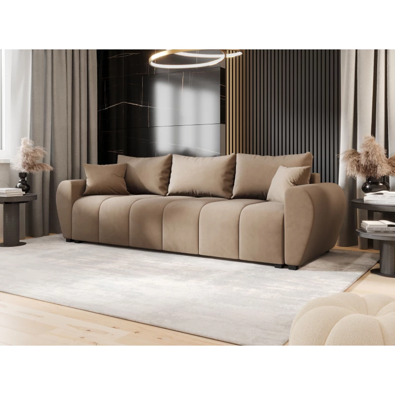 Rozkládací pohovka LUKAVA - hnědá