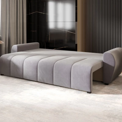 Rozkládací pohovka LUKAVA - světle šedá