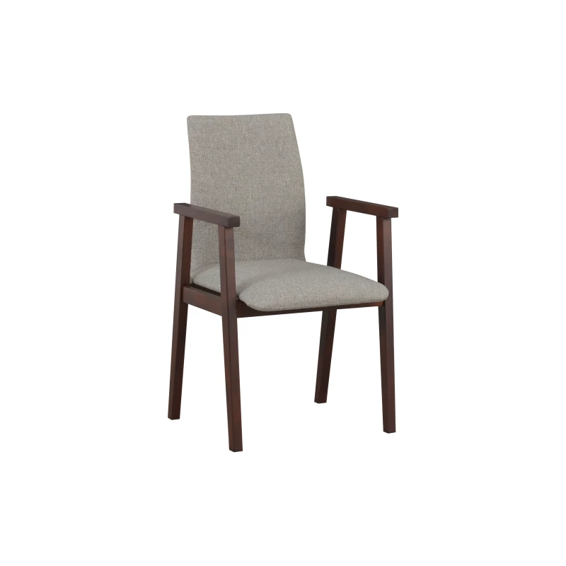 Jídelní židle ADENA - ořech / šedá