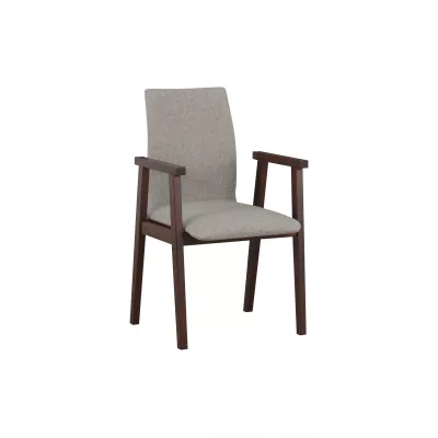 Jídelní židle ADENA - ořech / šedá