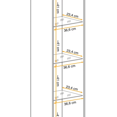 VÝPRODEJ - Vitrína s osvětlením FREYA - bílá / černá