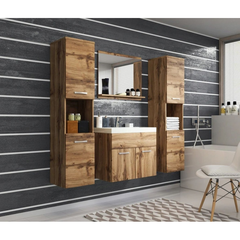 VÝPRODEJ - Koupelnová sestava MAYRA XL - dub wotan