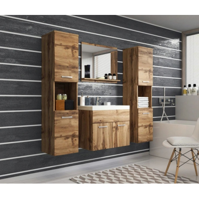 VÝPRODEJ - Koupelnová sestava MAYRA XL - dub wotan