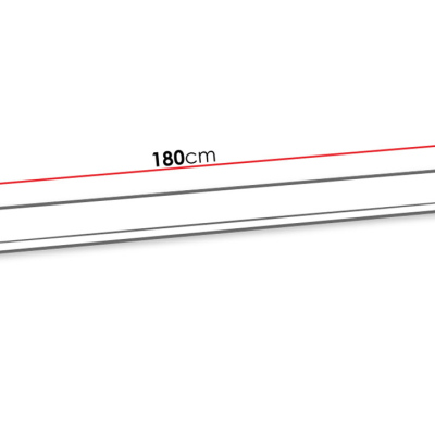 VÝPRODEJ - Police do obýváku RIONATA 1 - černá