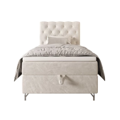 Čalouněná boxspringová postel 90x200 ADRIA 2 - béžová