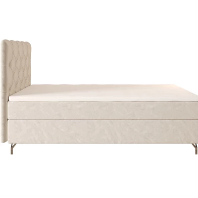 Čalouněná boxspringová postel 100x200 ADRIA 2 - béžová