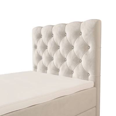 Čalouněná boxspringová postel 100x200 ADRIA 2 - béžová
