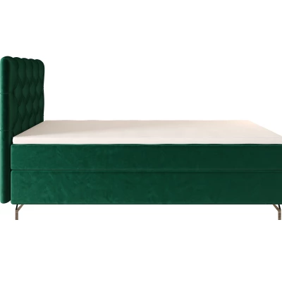 Čalouněná boxspringová postel 100x200 ADRIA 2 - zelená