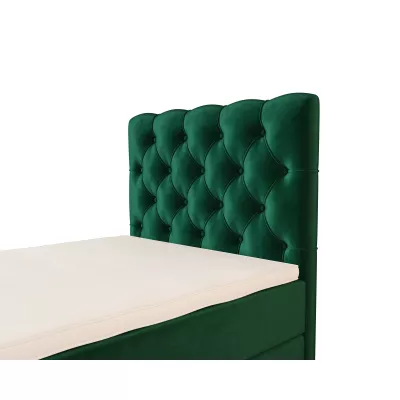 Čalouněná boxspringová postel 100x200 ADRIA 2 - zelená