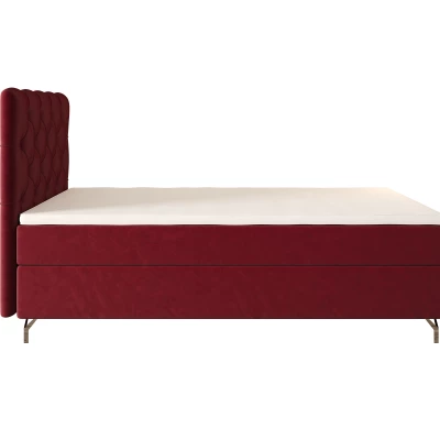 Čalouněná boxspringová postel 100x200 ADRIA 2 - červená