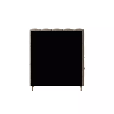 Čalouněná boxspringová postel 100x200 ADRIA 2 - světle šedá