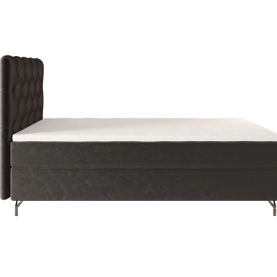 Čalouněná boxspringová postel 100x200 ADRIA 2 - šedá