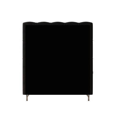 Čalouněná boxspringová postel 100x200 ADRIA 2 - tmavě šedá