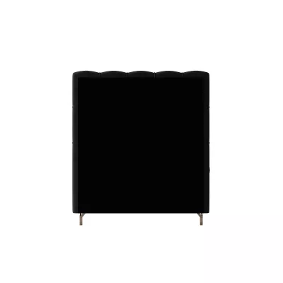 Čalouněná boxspringová postel 100x200 ADRIA 2 - tmavě šedá