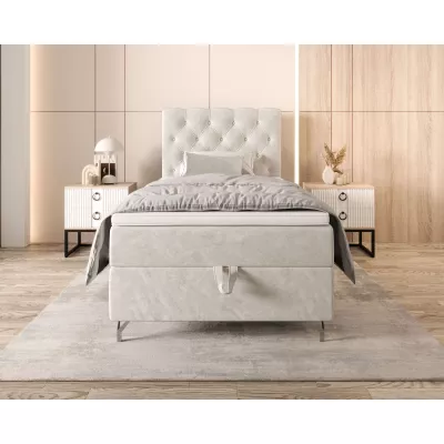 Čalouněná boxspringová postel 120x200 ADRIA 2 - béžová