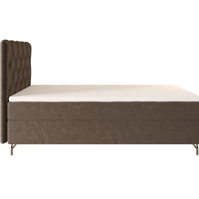 Čalouněná boxspringová postel 120x200 ADRIA 2 - hnědá