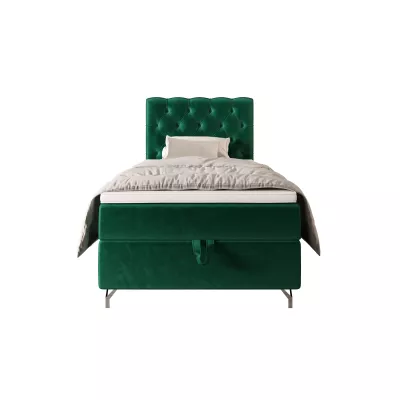 Čalouněná boxspringová postel 120x200 ADRIA 2 - zelená