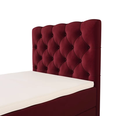 Čalouněná boxspringová postel 120x200 ADRIA 2 - červená