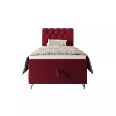 Čalouněná boxspringová postel 120x200 ADRIA 2 - červená