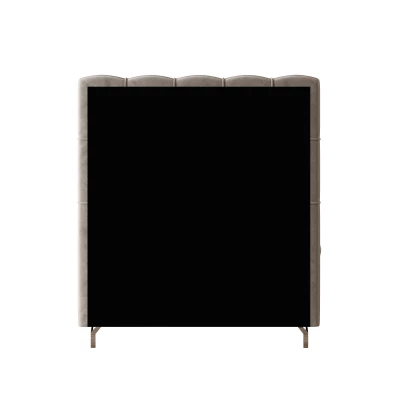 Čalouněná boxspringová postel 120x200 ADRIA 2 - světle šedá