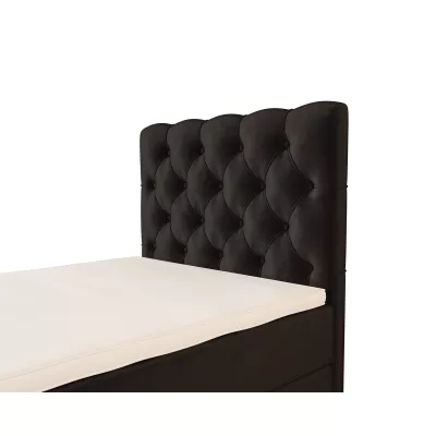 Čalouněná boxspringová postel 120x200 ADRIA 2 - tmavě šedá