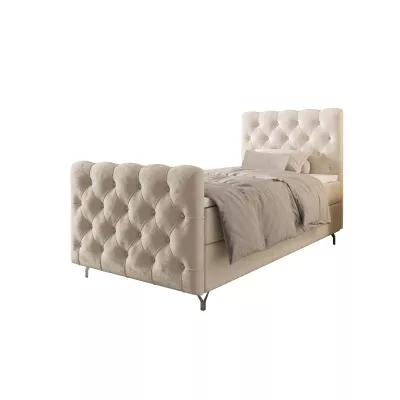 Čalouněná boxspringová postel 90x200 ADRIA PLUS 2 - béžová