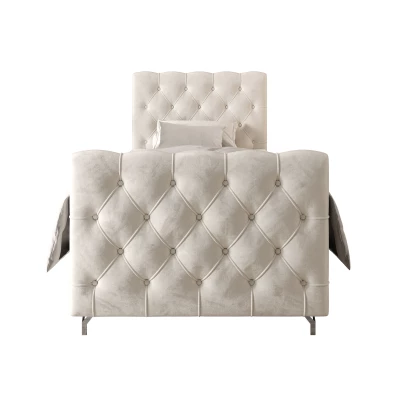 Čalouněná boxspringová postel 90x200 ADRIA PLUS 2 - béžová