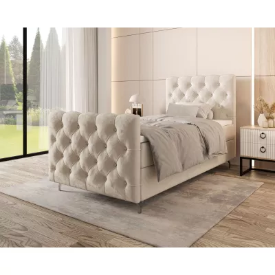 Čalouněná boxspringová postel 90x200 ADRIA PLUS 2 - béžová