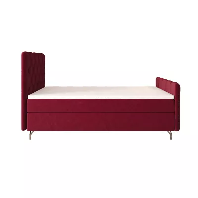 Čalouněná boxspringová postel 90x200 ADRIA PLUS 2 - červená