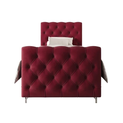 Čalouněná boxspringová postel 90x200 ADRIA PLUS 2 - červená