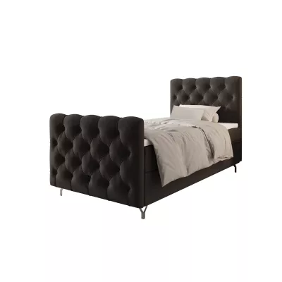 Čalouněná boxspringová postel 90x200 ADRIA PLUS 2 - šedá