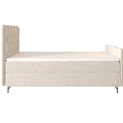 Čalouněná boxspringová postel 120x200 ADRIA PLUS 2 - béžová