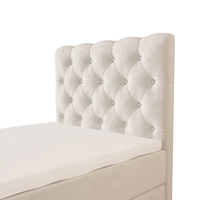Čalouněná boxspringová postel 120x200 ADRIA PLUS 2 - béžová