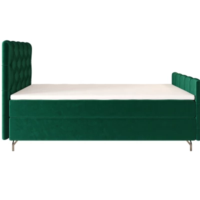 Čalouněná boxspringová postel 120x200 ADRIA PLUS 2 - zelená
