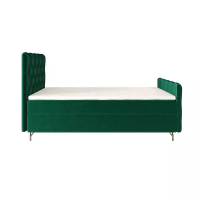 Čalouněná boxspringová postel 120x200 ADRIA PLUS 2 - zelená