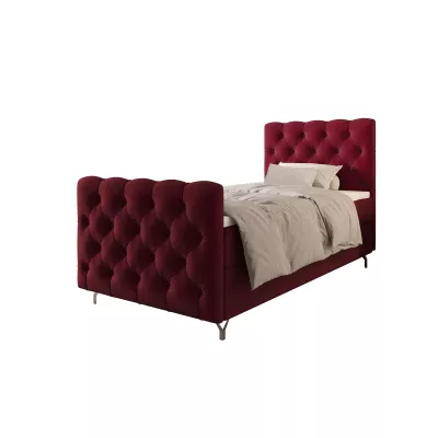 Čalouněná boxspringová postel 120x200 ADRIA PLUS 2 - červená