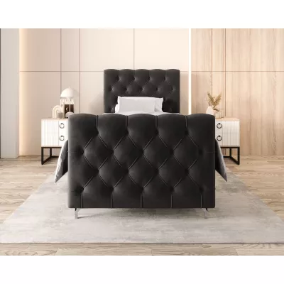 Čalouněná boxspringová postel 120x200 ADRIA PLUS 2 - šedá