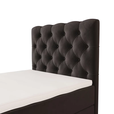 Čalouněná boxspringová postel 120x200 ADRIA PLUS 2 - šedá