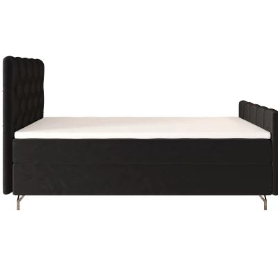 Čalouněná boxspringová postel 120x200 ADRIA PLUS 2 - tmavě šedá