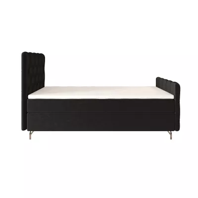 Čalouněná boxspringová postel 120x200 ADRIA PLUS 2 - tmavě šedá