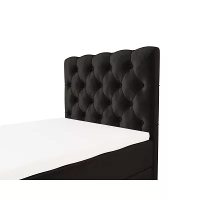 Čalouněná boxspringová postel 120x200 ADRIA PLUS 2 - tmavě šedá