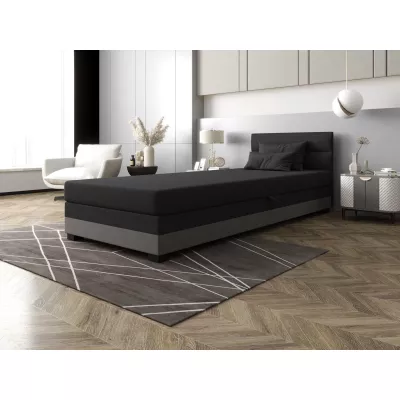 Jednolůžková čalouněná postel 80x195 NALINDA 1 - šedá / světle šedá