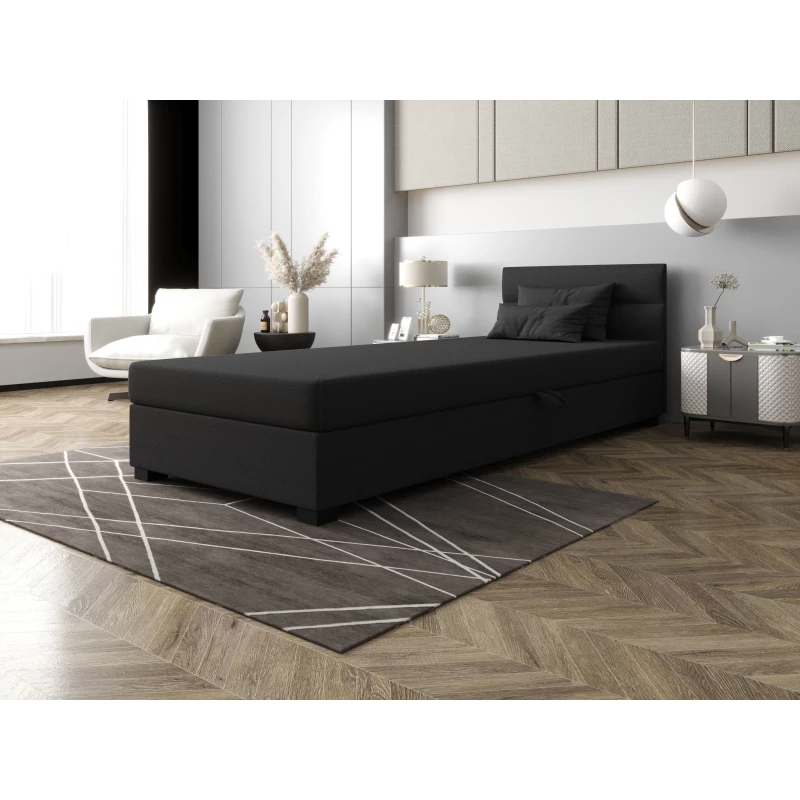 Jednolůžková čalouněná postel 80x195 NALINDA 1 - šedá
