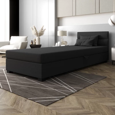 Jednolůžková čalouněná postel 90x195 NALINDA 1 - šedá