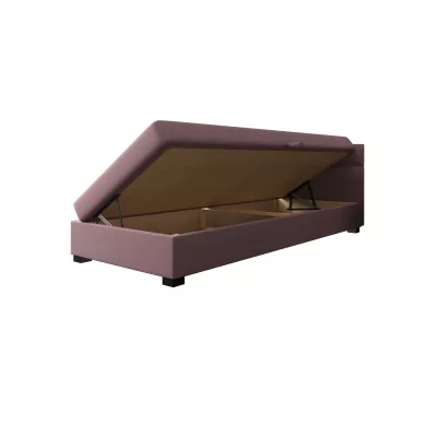 Jednolůžková čalouněná postel 80x195 NALINDA 1 - hnědá