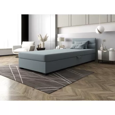 Jednolůžková čalouněná postel 90x195 NALINDA 1 - modrošedá