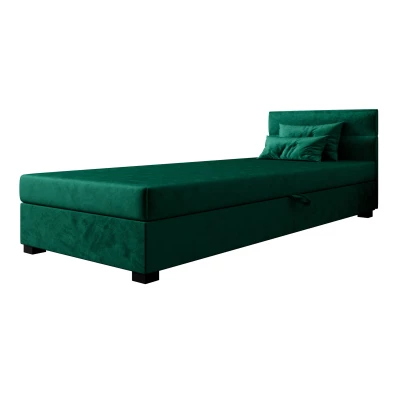 Jednolůžková čalouněná postel 80x195 NALINDA 1 - zelená