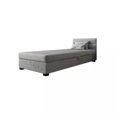 Jednolůžková čalouněná postel 110x195 NALINDA 2 - světle šedá